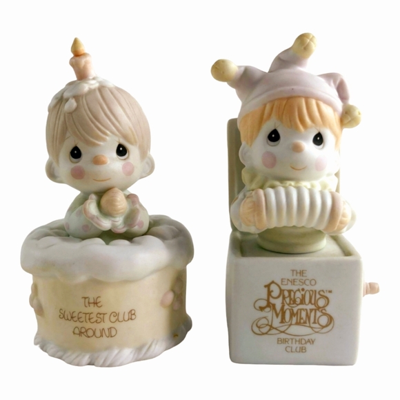 Precious Moments Collection: Six (6) Forest Friends & B'day Members - Picture 2 of 7